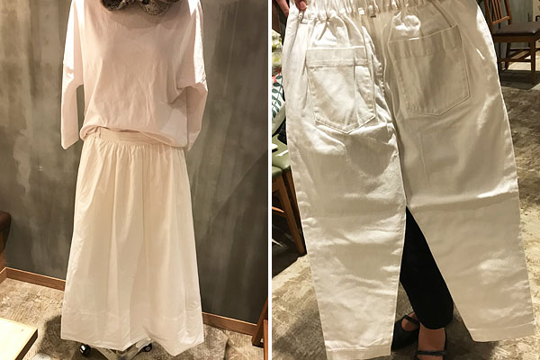 撥水加工で汚れにくい白い服 白スカートや白パンツ 商品レポート