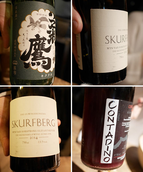 80/20の料理に合わせた日本酒やワイン